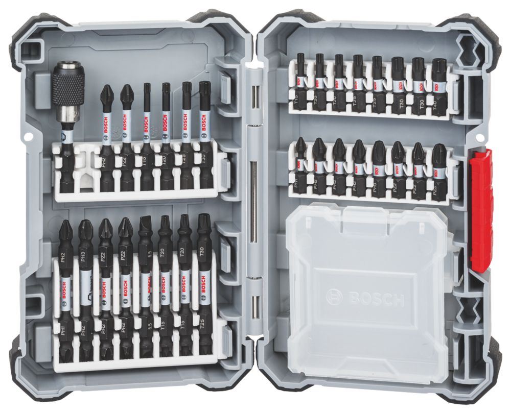 Coffret tournevis assortis à choc Bosch Pick and Click - 31 pièces