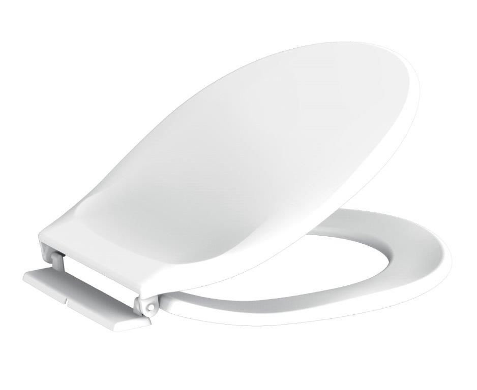Abattant de WC à fermeture standard en polypropylène blanc Siamp Monaco
