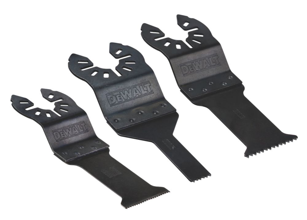 Jeu de 3 lames outil multifonction bois/cloison sèche/pvc DeWalt