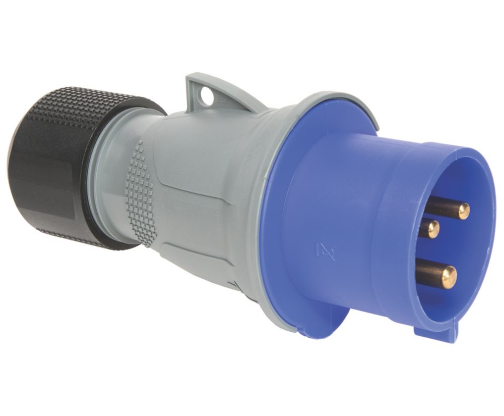 Fiche mobile droite 2P+E 32A 250V bleue IP44 ABB