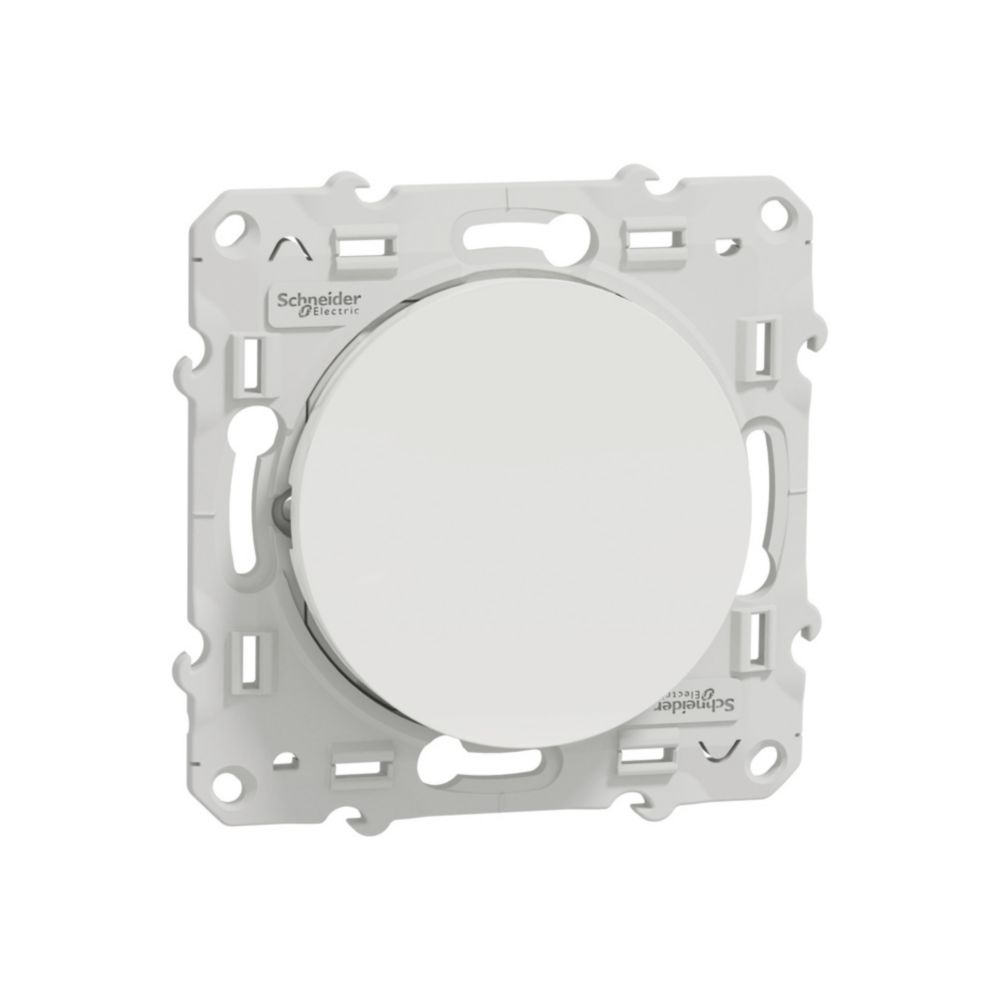 Va-et-vient lumineux 1 poste Odace Blanc Schneider