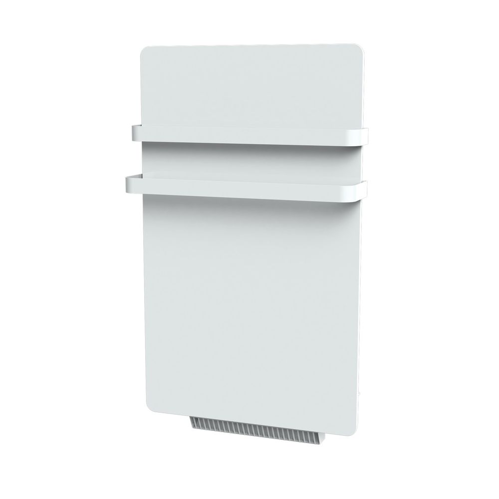 Sèche-serviette Carrera en verre blanc 80cm x 47cm blanc