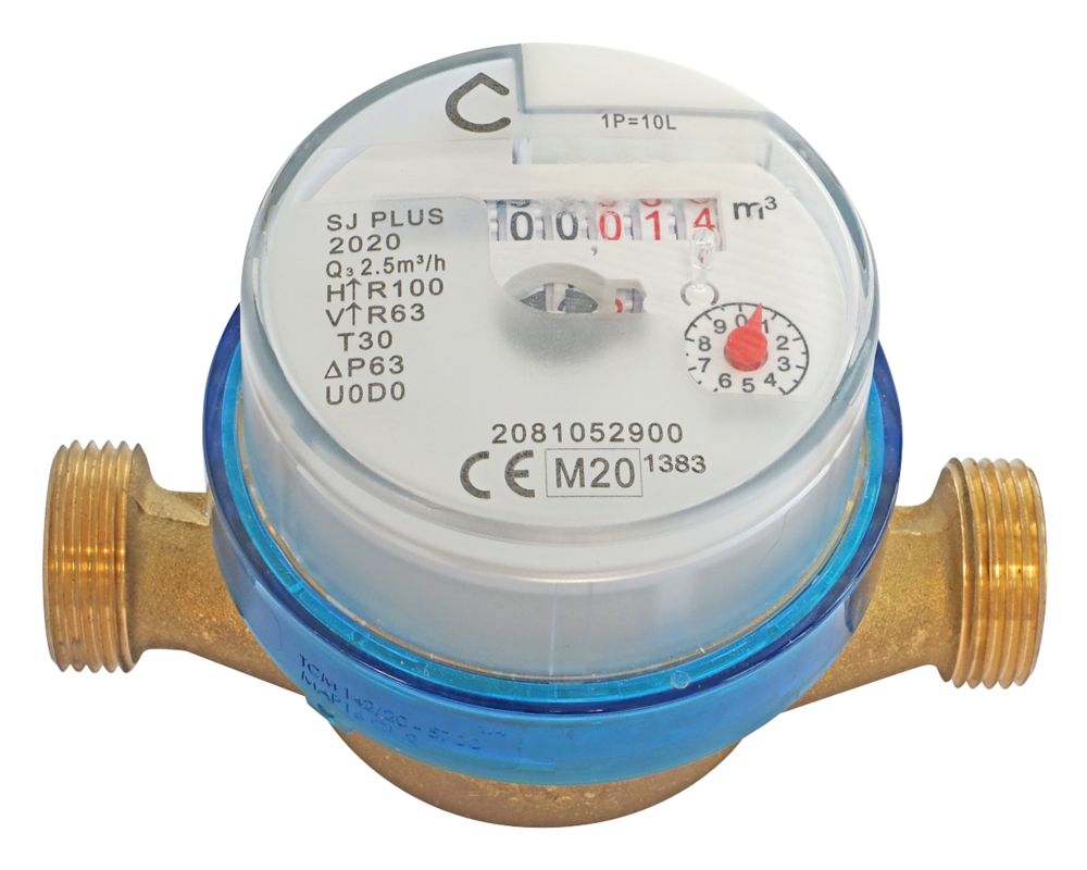 Compteur d'eau froide à jet unique Pronorm, lot de 1