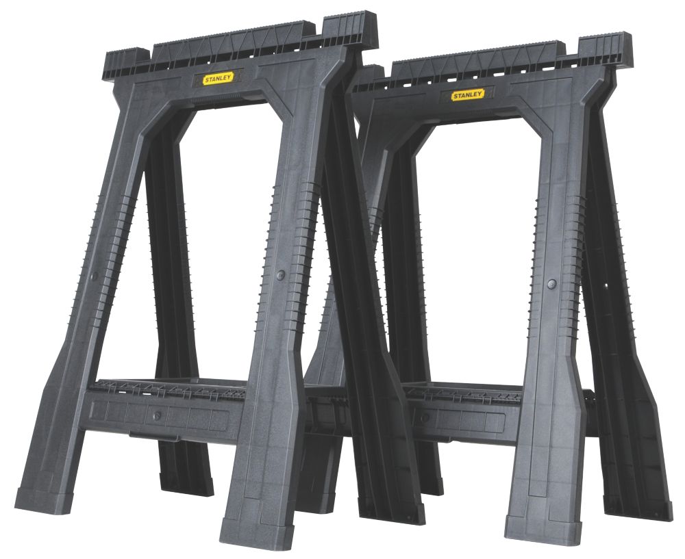 Lot de 2 petits chevalets de sciage pliables Stanley 57,1cm