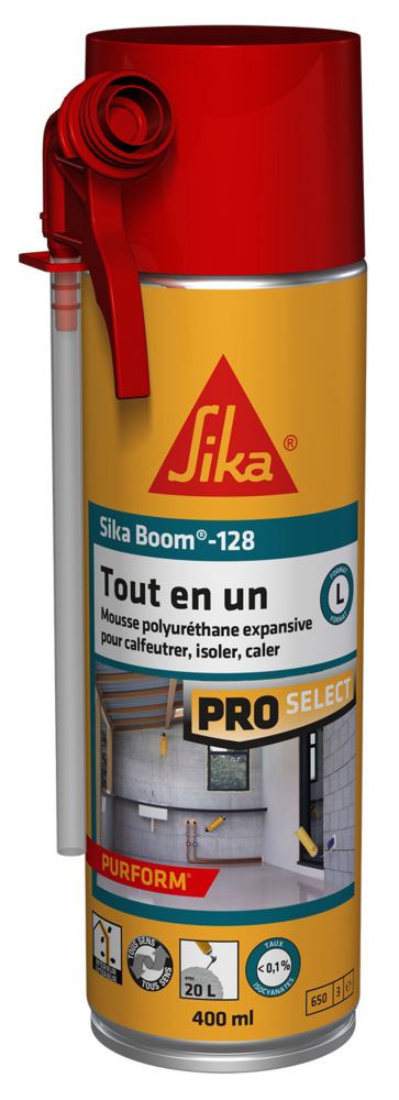 Mousse expansive Sika Sikaboom 128 tout-en-un portative 400ml