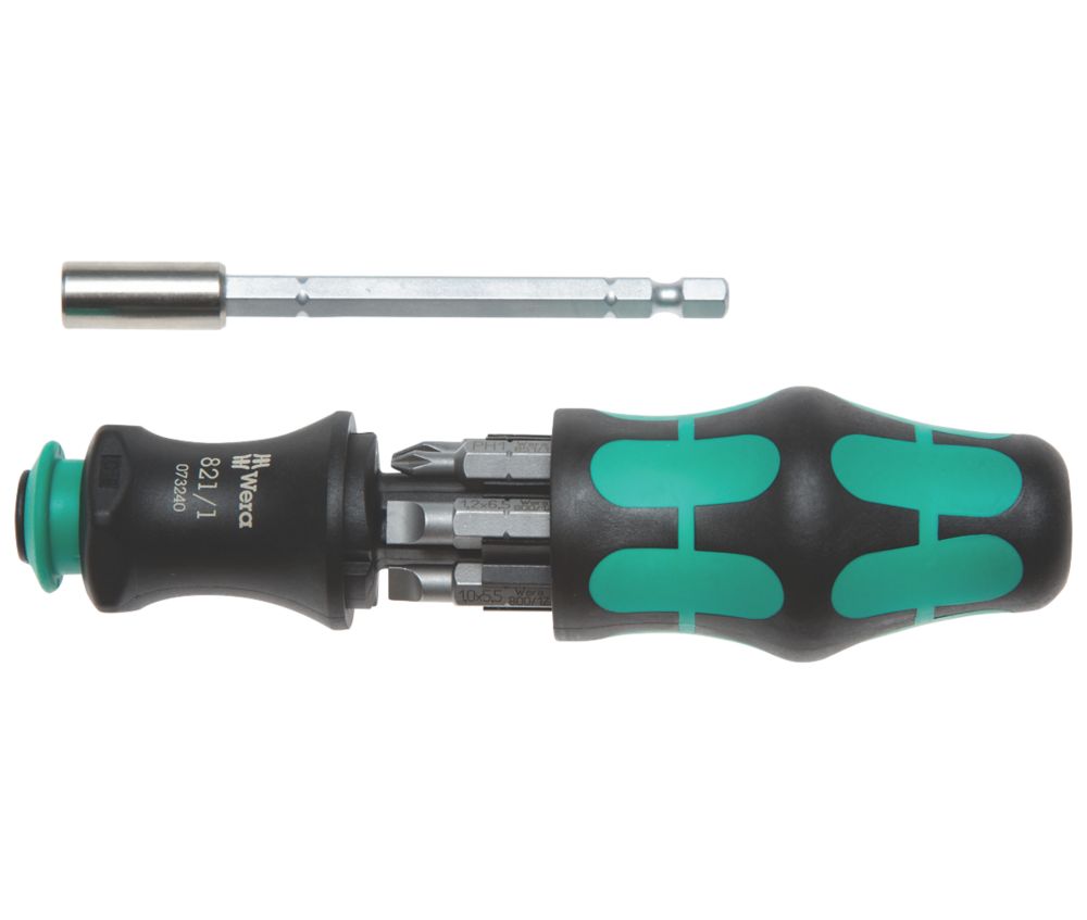 Assortiment d'embouts de visseuse interchangeables Kraftform Kompakt Wera 7 pièces
