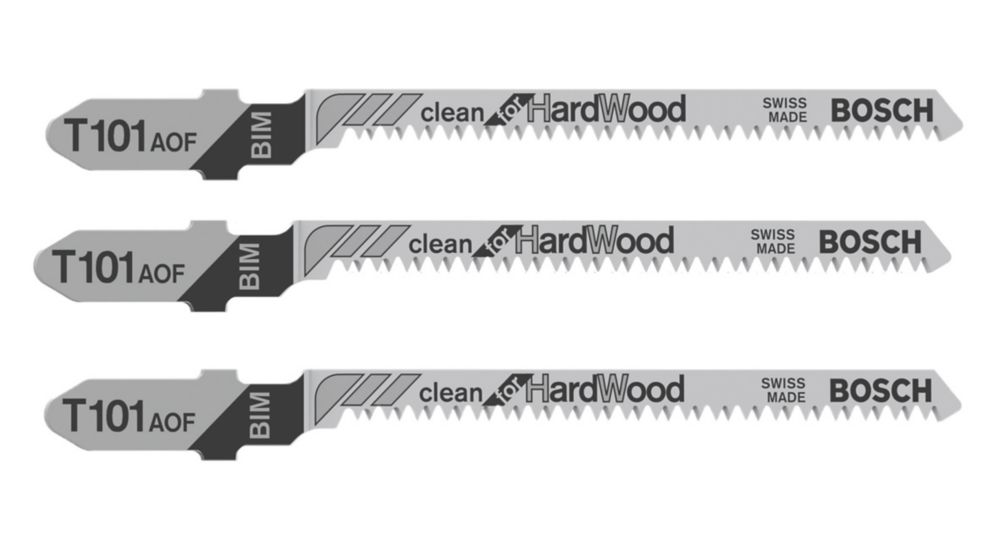 Pack de 3 lames de scie sauteuse multimatériaux Bosch T101AOF 83mm