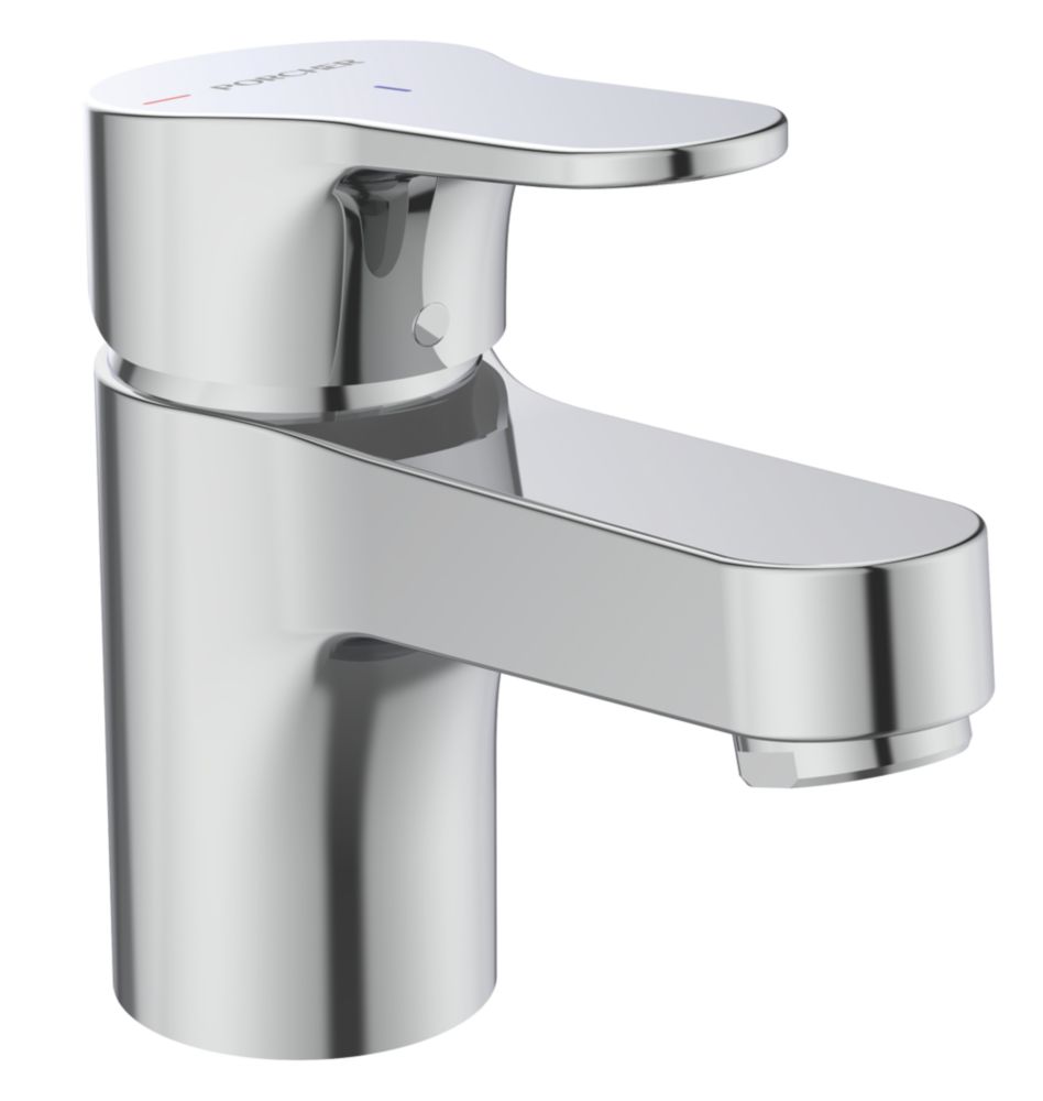 Mitigeur de lavabo chromé Olyos avec vidage à tirette Porcher