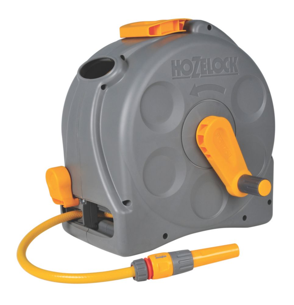 Enrouleur compact 2-en-1 Hozelock avec tuyau de 25m