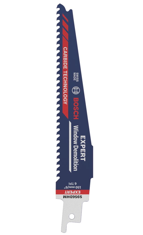 Lame pour scie sabre carbure pour démolition de fenêtre 150mm S956DHM Expert Bosch