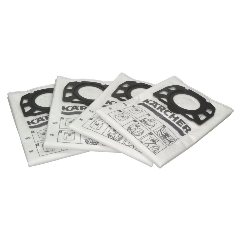 Lot de 4 sacs filtrants Karcher
