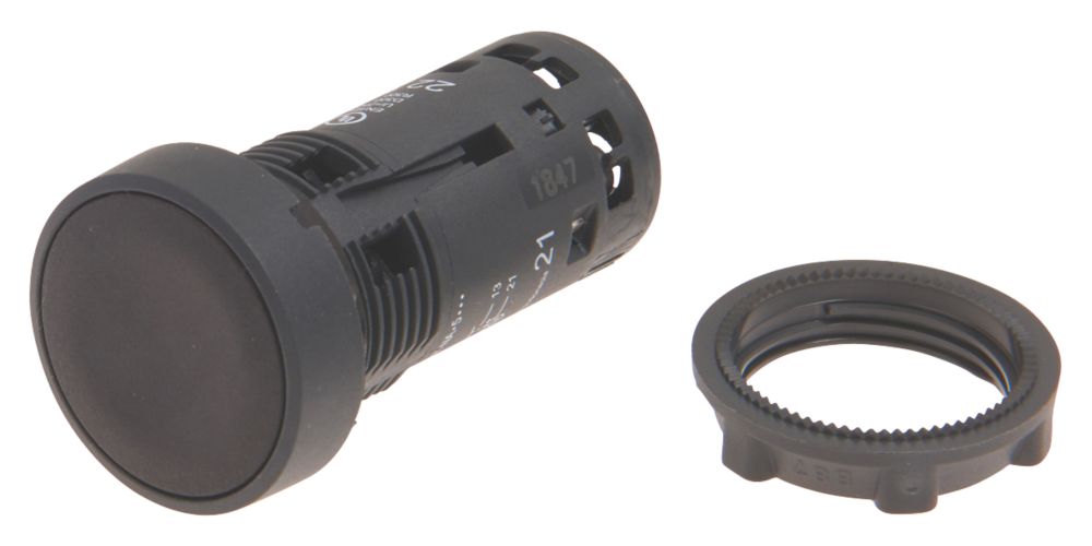 Bouton-poussoir encastré noir XB7NA25 NO/NF Schneider