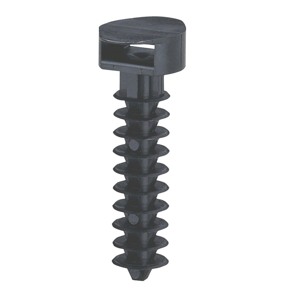 Base de collier de serrage pour chevilles murales Legrand noire 44mm x 8mm, 100 pièces