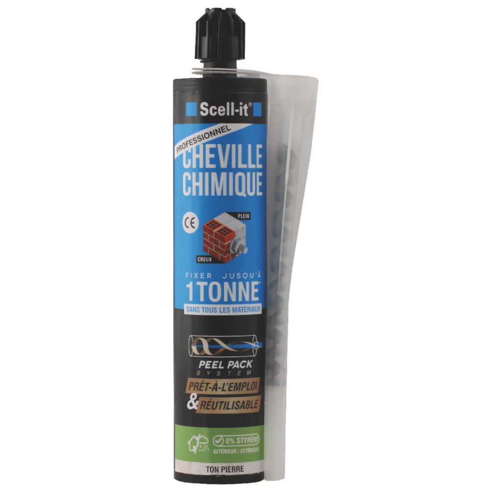 Kit de scellement chimique Scell-it 280ml avec buses