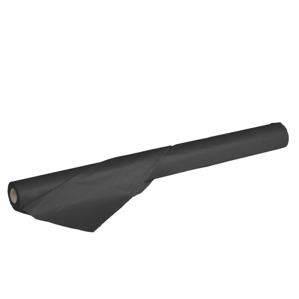 Rouleau de bâches de protection noires en polyéthylène Multiplast 10m x 4m 1 pièce