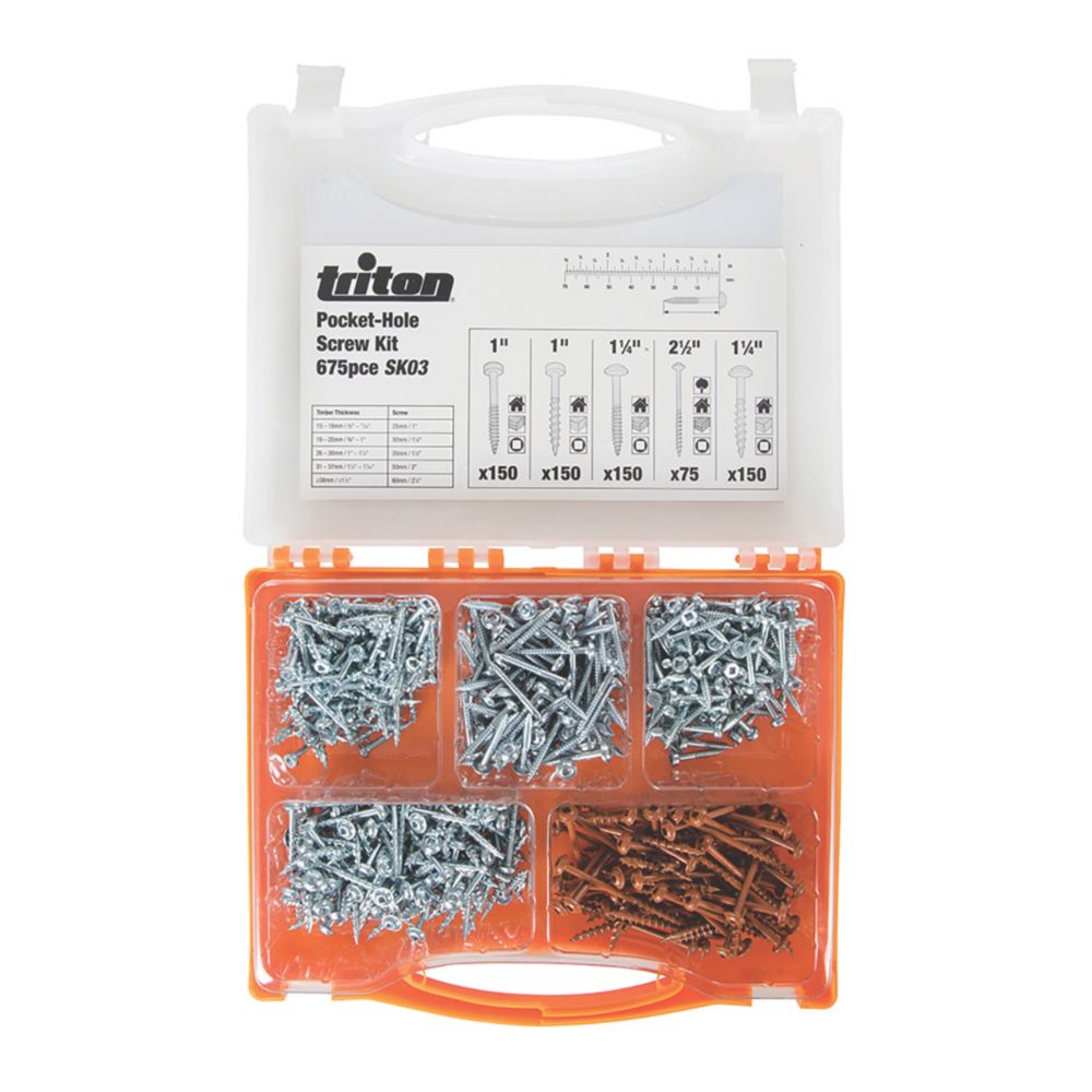 Jeu de vis pour trou de poche Triton 220mm