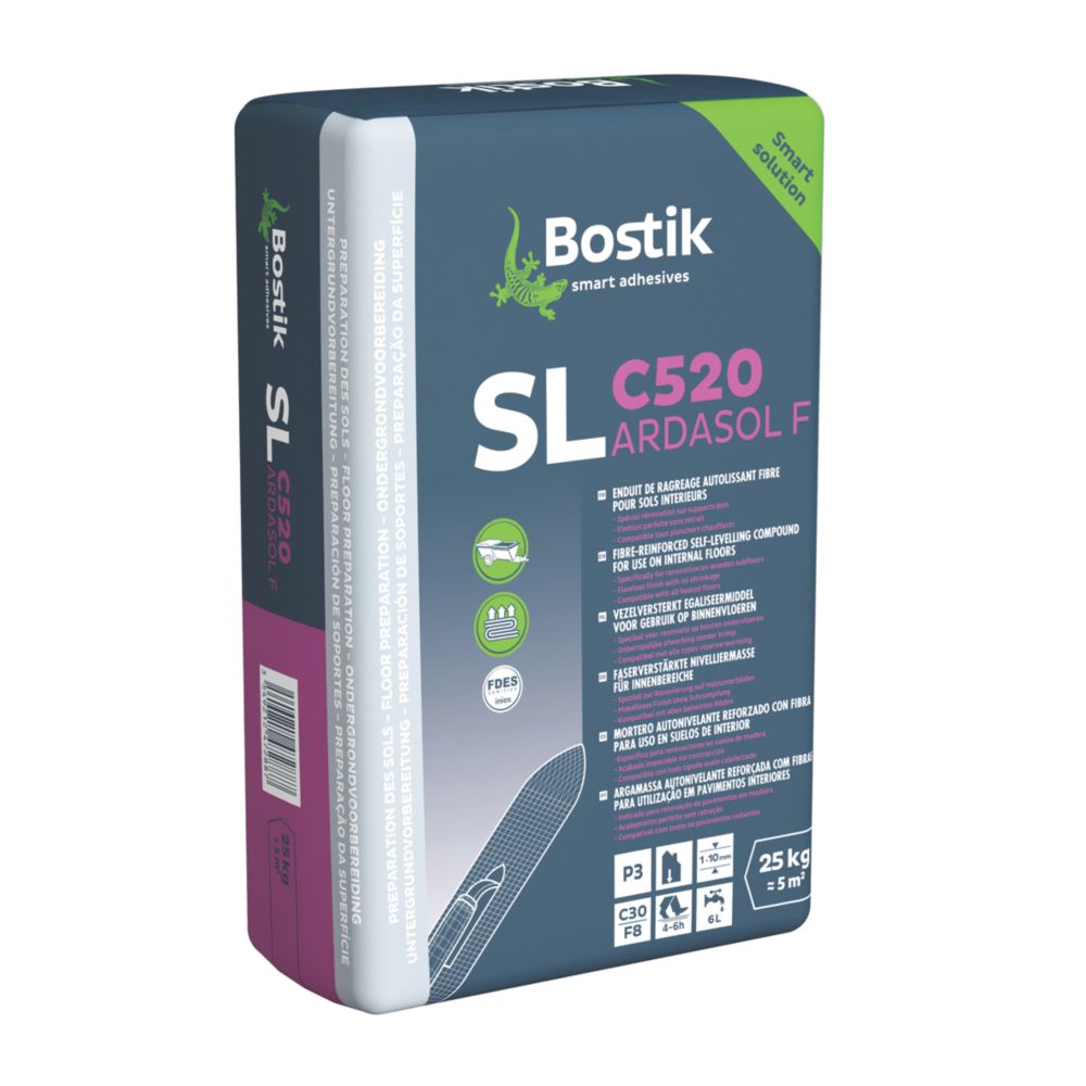 Ragréage de sol autolissant SL C520 Ardasol Bostik 25kg