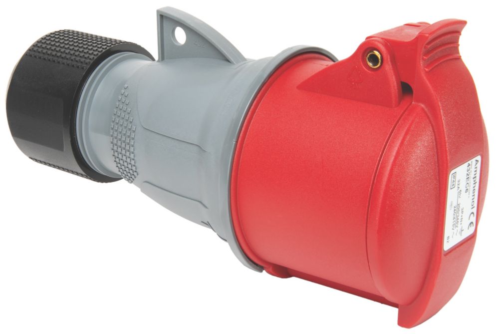 Prise mobile 4P+E 32A 415V rouge IP44 ABB
