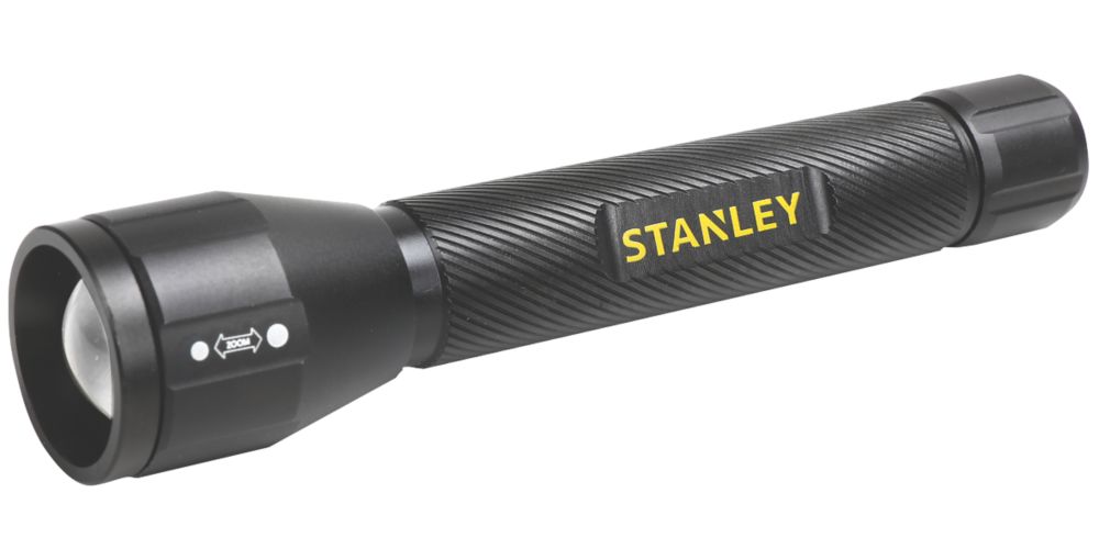 Lampe torche à LED en aluminium Stanley noire 150lm