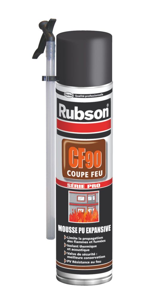 Rubson mousse expansive aérosol coupe-feu CF90 600ml