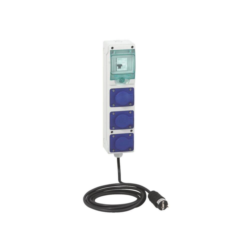 Coffret de chantier 3 prises 16A avec cordon Kaedra Schneider
