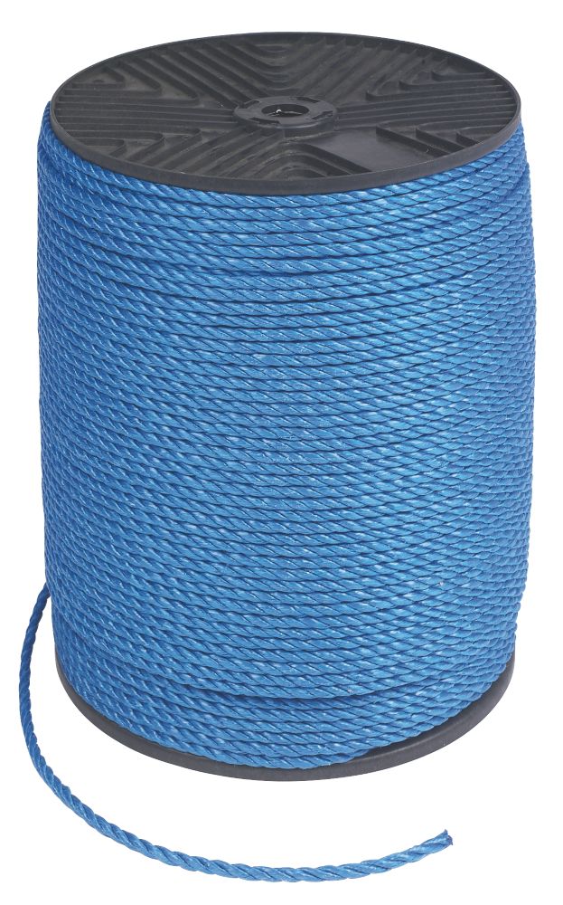 Corde en polypropylène bleue 6mm x 500m