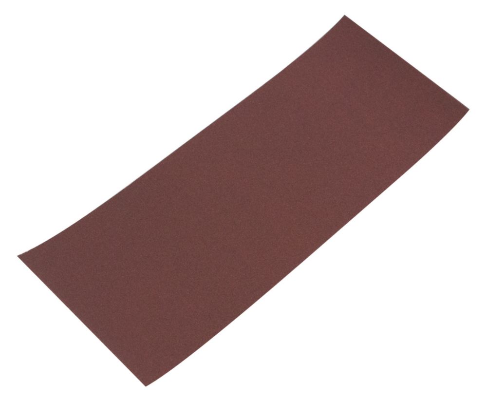 Lot de 10 1/3 papiers abrasifs ponceuse rectangulaire non perforés 230 x 93mm grain 120 Flexovit