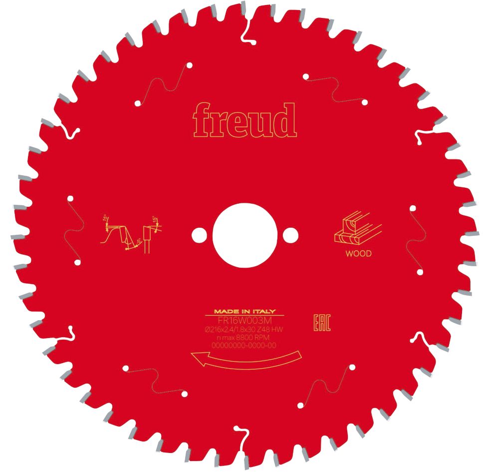 Lame de scie circulaire 216 x 30mm 48 dents Freud