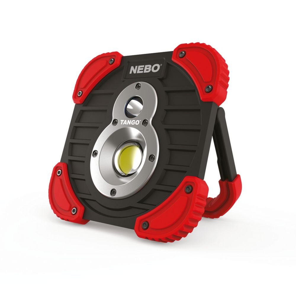 Projecteur de chantier LED rechargeable Nebo Tango 1 000lm avec batterie portable