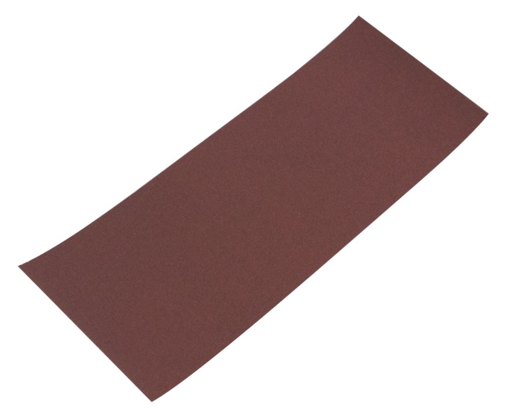 Lot de 10 1/3 papiers abrasifs ponceuse rectangulaire non perforés 230 x 93mm grain 180 Flexovit