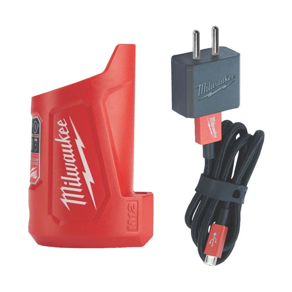 Chargeur USB compact Milwaukee 12V Li-ion RedLithium