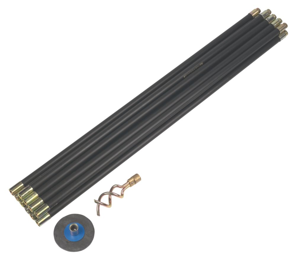 Jeu de cannes de curage noires 19mm Bailey 9,14m