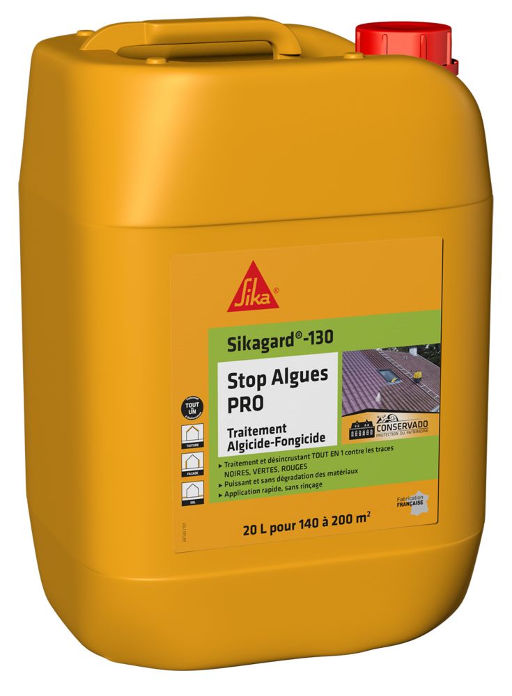 Sika Sikagard 130 Stop Algues Pro incolore 20L