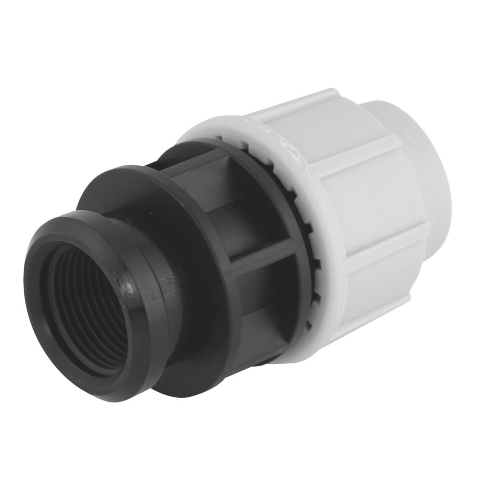 Coupleur femelle à compression Fitt S60125C noir 25mm x ¾"