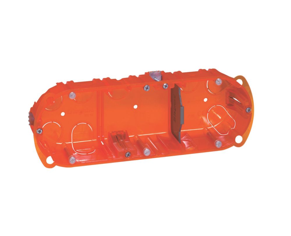 Boîte à encastrer triple affleurante multimatériaux 8 modules Legrand Batibox, 40mm, 1 pièce