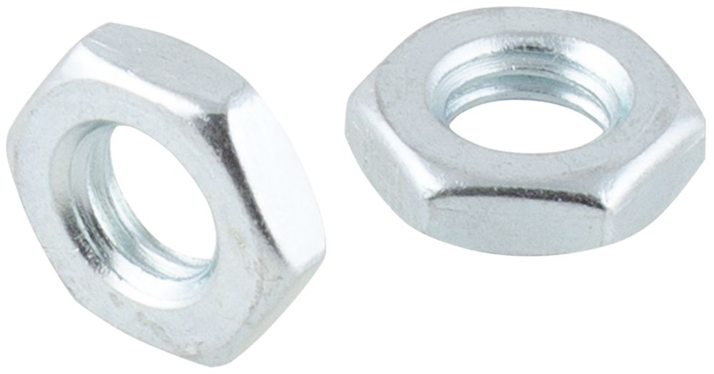 100 écrous plats hexagonaux en acier au carbone Easyfix M10