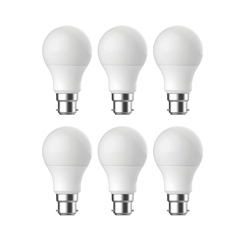 Ampoule Energetic B22 A60 LED 806lm 8.6W 2700 K, lot de 6