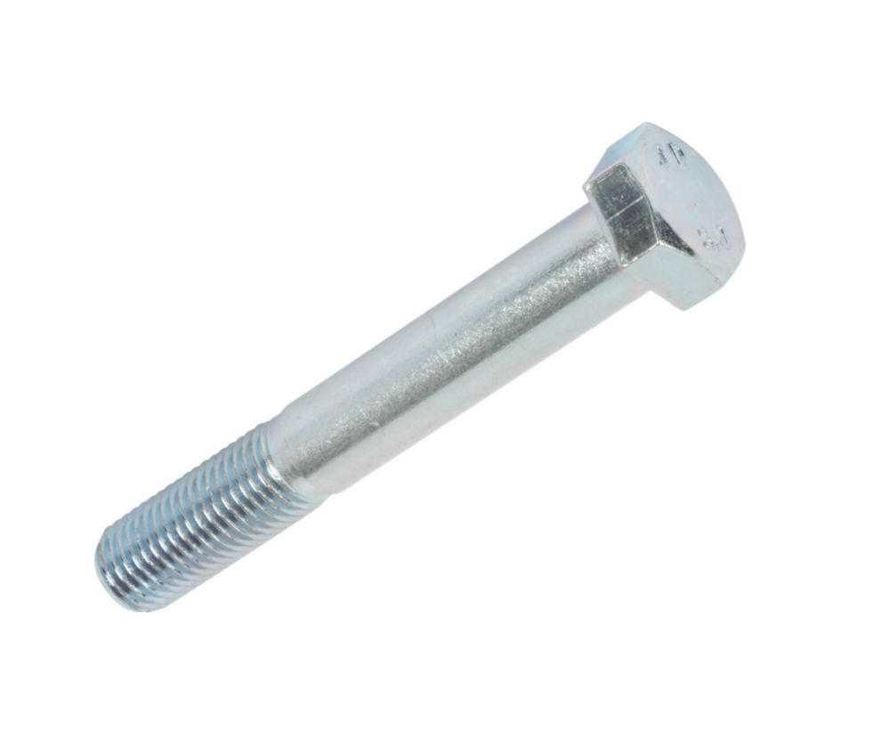 Vis à métaux en acier à tête hexagonale à haute résistance zingué brillant Easyfix M16 x 120mm, lot de 25