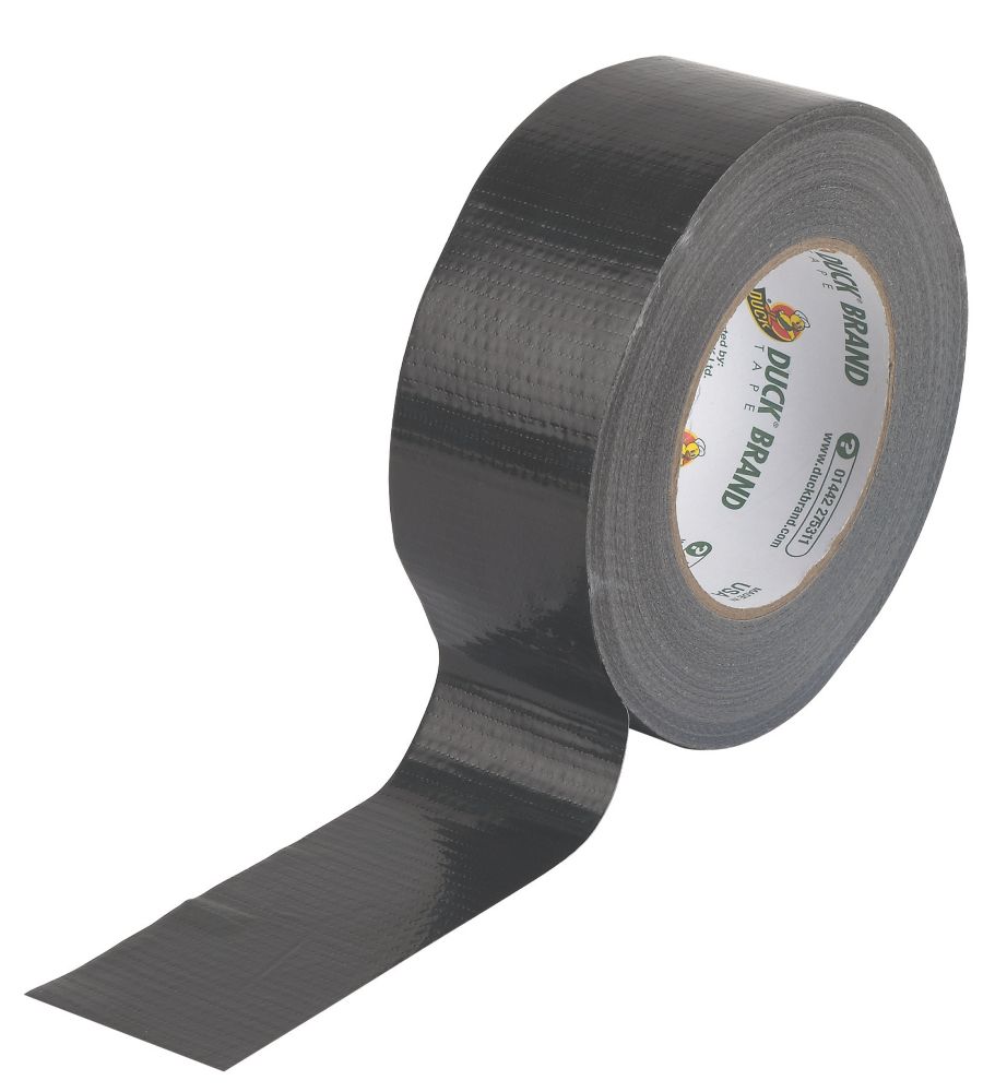 Ruban adhésif toilé maille 50 Duck Original noir 50m x 50mm