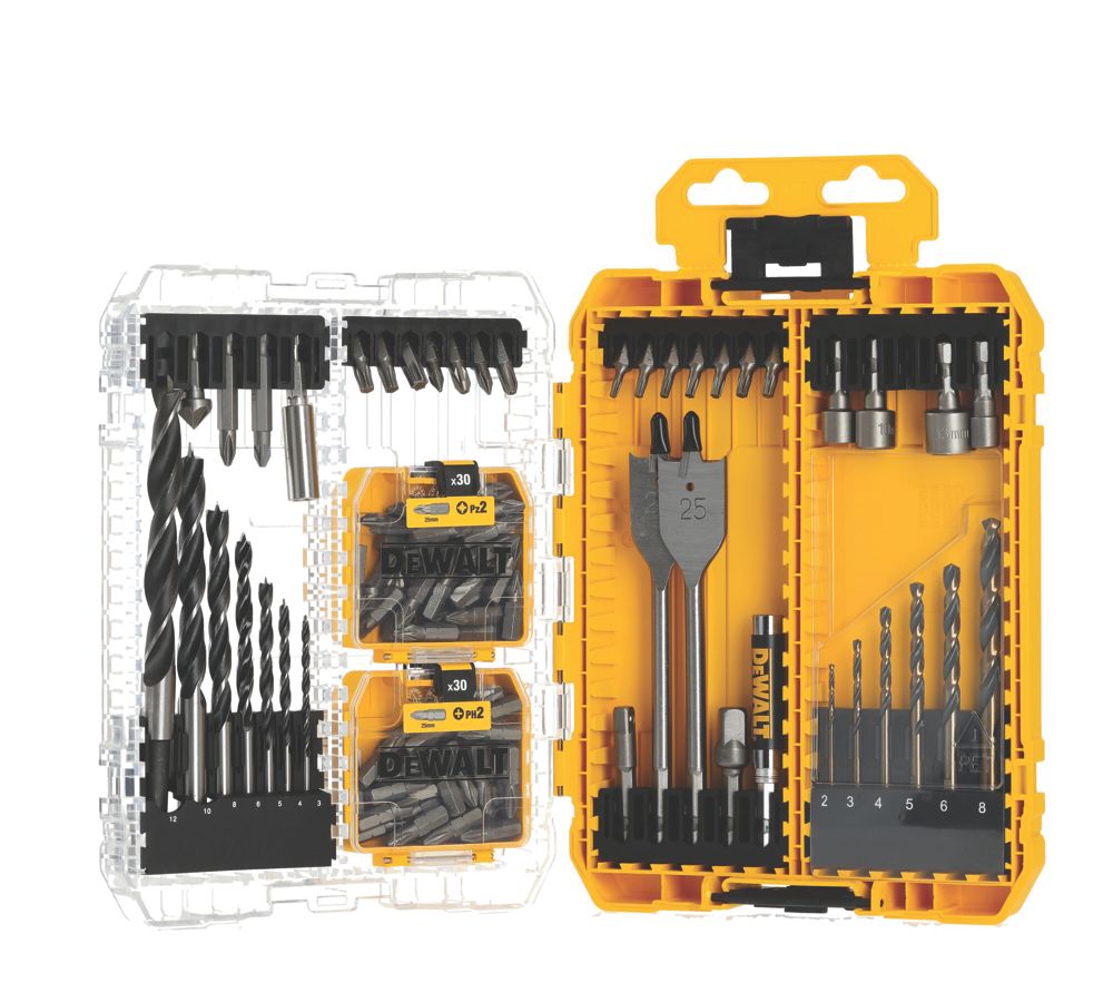Coffret de 100 forets multi matériaux et embouts visseuse DeWalt