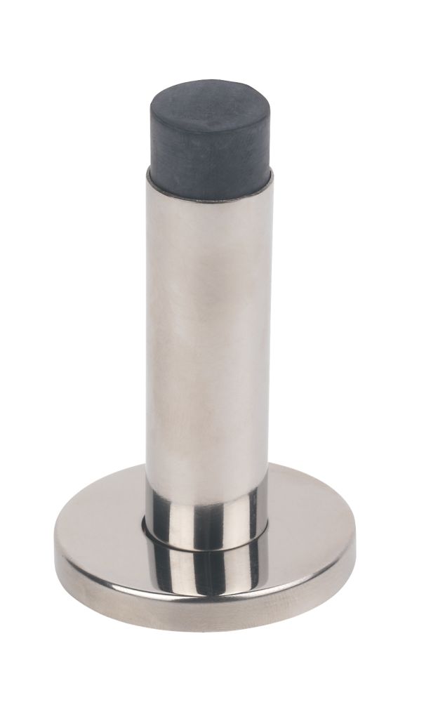 Butée de porte cylindrique saillante Eclipse en acier inoxydable poli