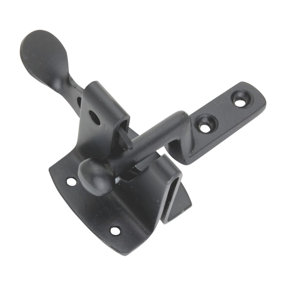 Loquet de portail robuste noir 120mm Smith & Locke