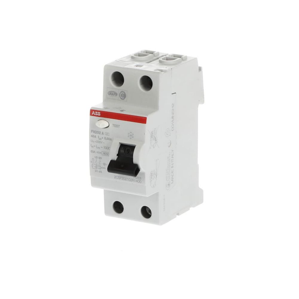 Interrupteur différentiel 40A type A 30mA 1P+N à vis ABB