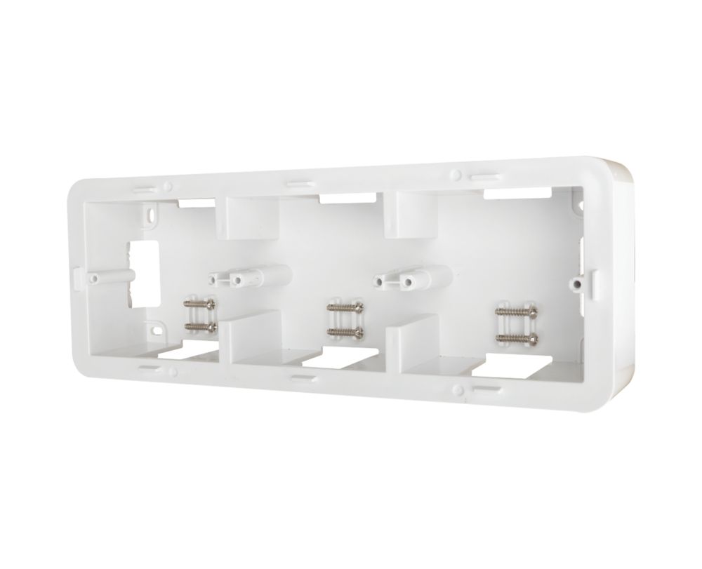 Cadre saillie 3 postes LAP composable blanc
