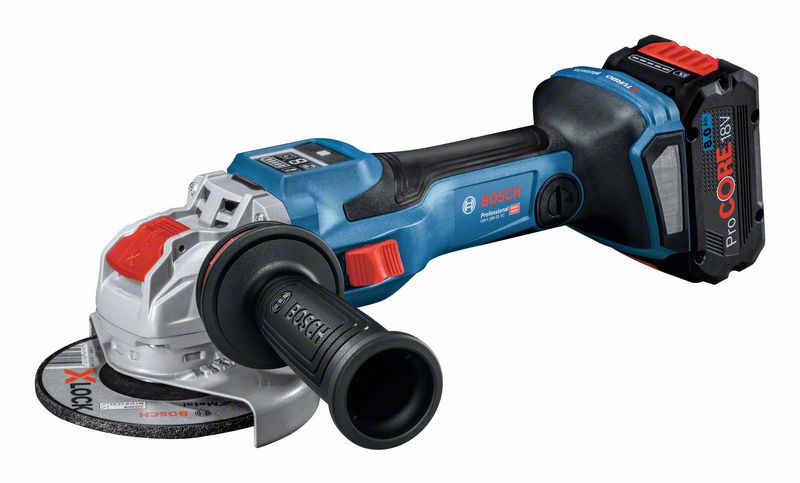 BOSCH  Gwx 18v-15 Sc+2x5.5ah Pro Core18v+l-boxx Angle Grinder Argent&eacute;