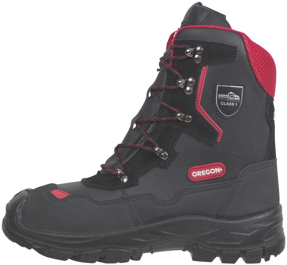 Chaussures de sécurité montantes pour le tronçonnage S2 Oregon Yukon noires pointure 40