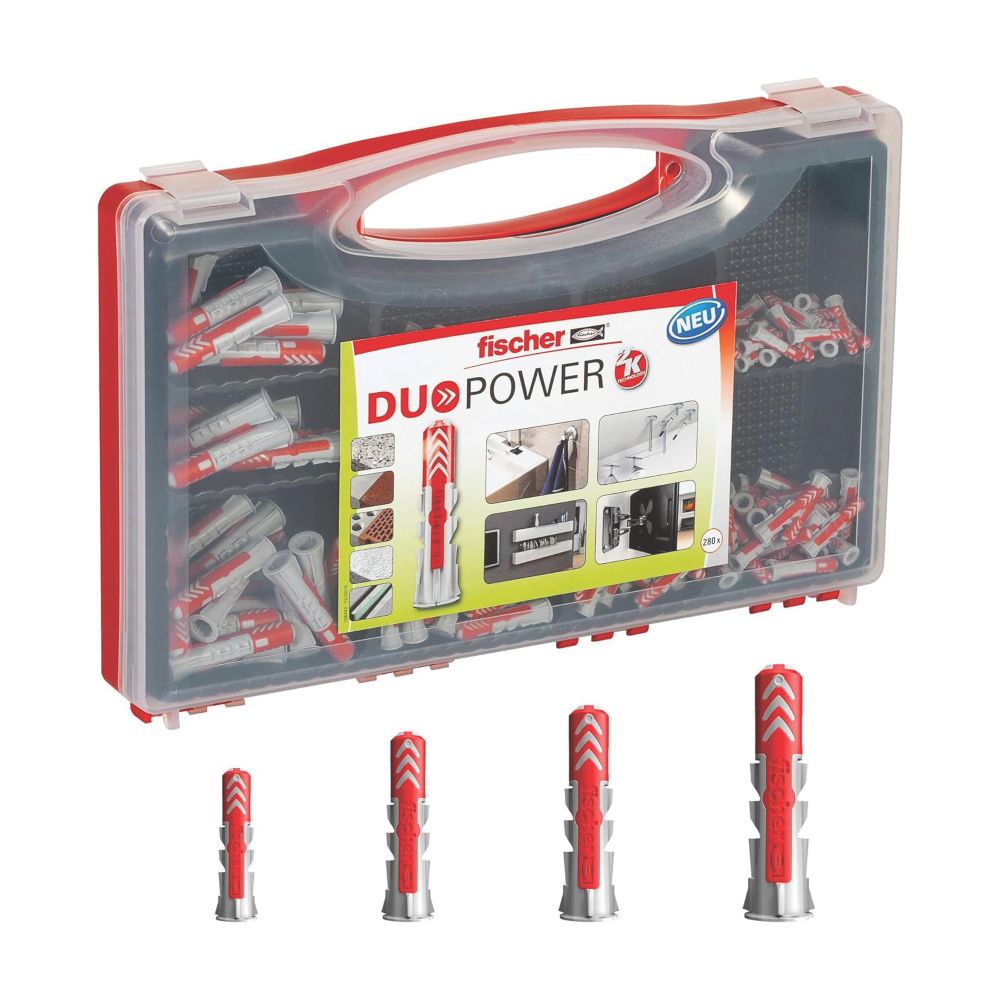 Assortiment de 280 chevilles universelles Fischer DuoPower