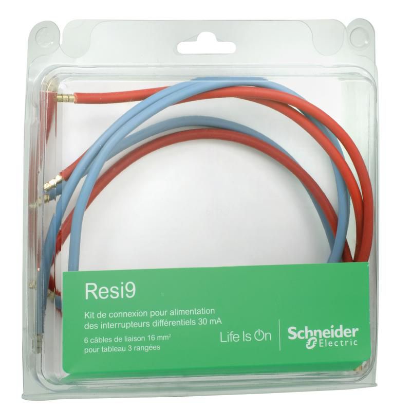 Kit de connexion 16mm2 8 câbles pour tabeau Rési9 Schneider Electric