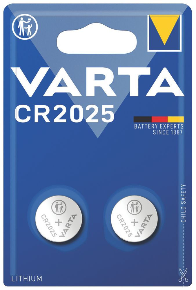 Lot de 2 piles CR2025 Varta