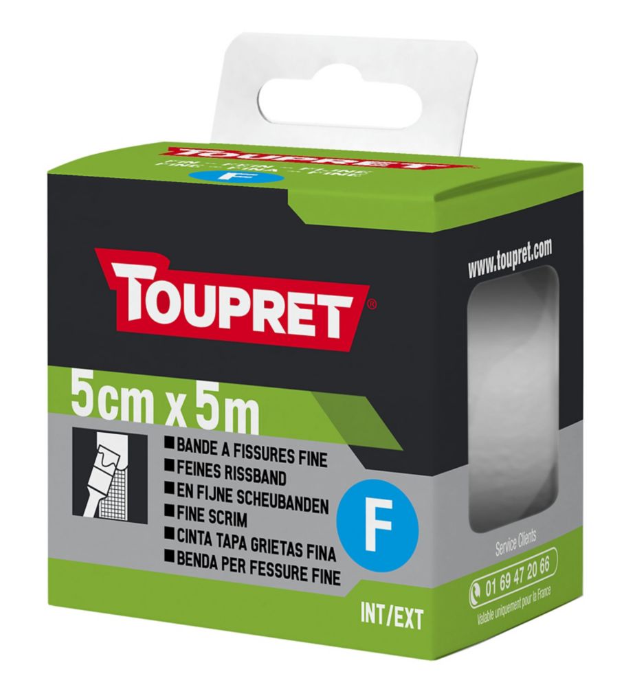 1 bande à fissures trame fine et élastique Toupret 5cm x 5m